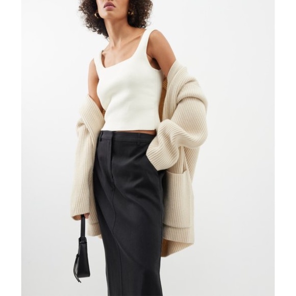 NEW Reformation Cairo Maxi Skirt Black 10 - Picture 9 of 17